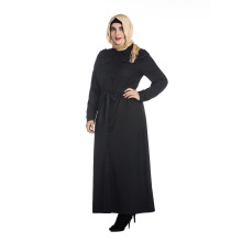 Herbst und Winter plus Größe abaya islamische Kleidung schwarz Farbe Langarm muslim Abaya